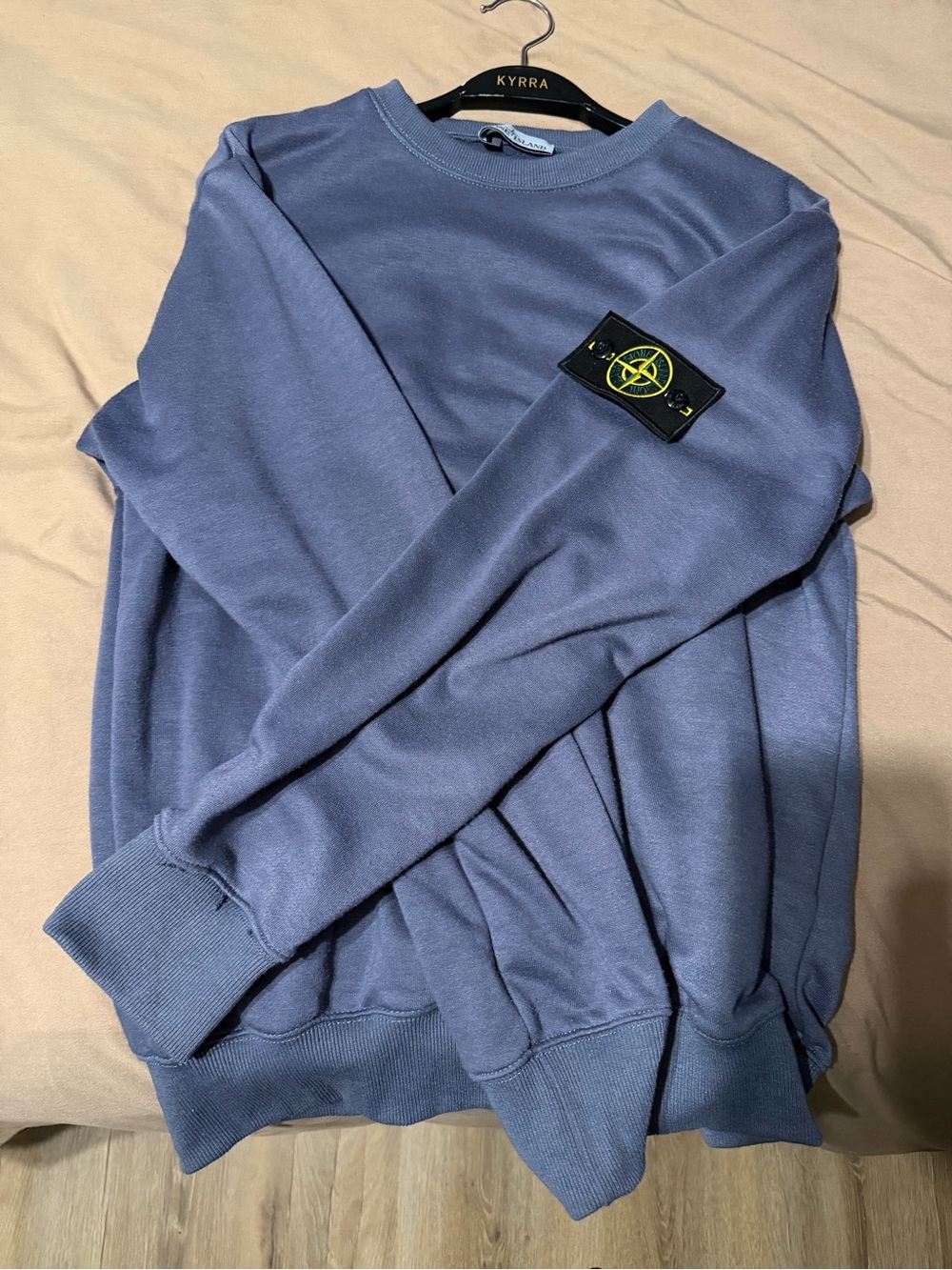 Stone Island Crewneck Sweatshirt in Dusty Blue